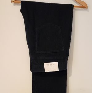LOFT Black corduroy pants, Size 14, 32 waist, Curvy Straight leg